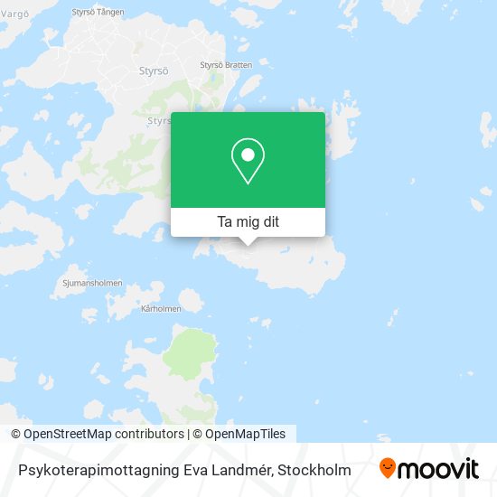 Psykoterapimottagning Eva Landmér karta