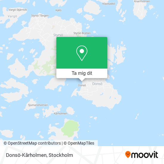 Donsö-Kårholmen karta