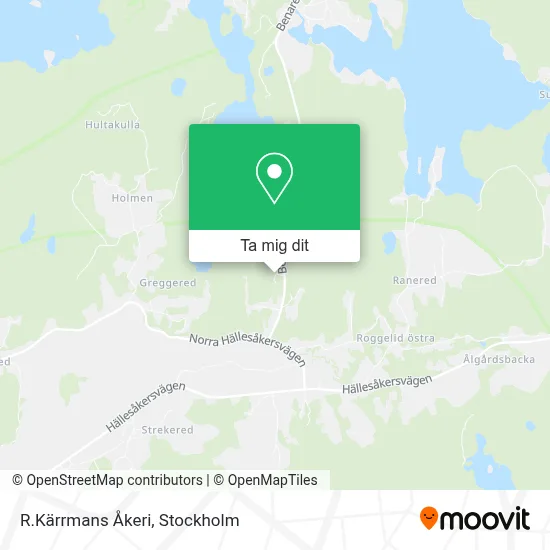 R.Kärrmans Åkeri karta