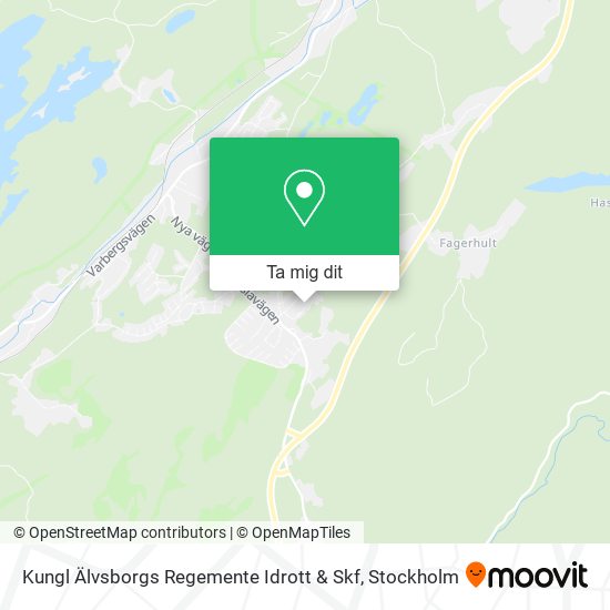 Kungl Älvsborgs Regemente Idrott & Skf karta