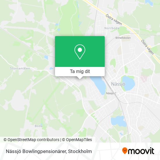 Nässjö Bowlingpensionärer karta