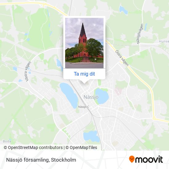 Nässjö församling karta