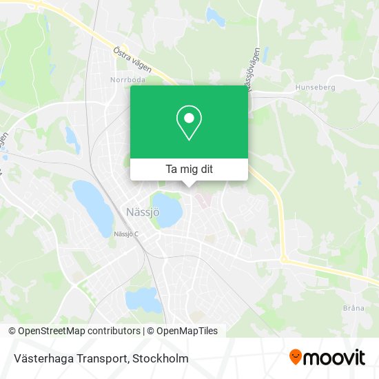 Västerhaga Transport karta