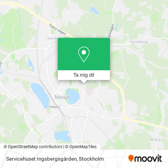 Servicehuset Ingsbergsgården karta