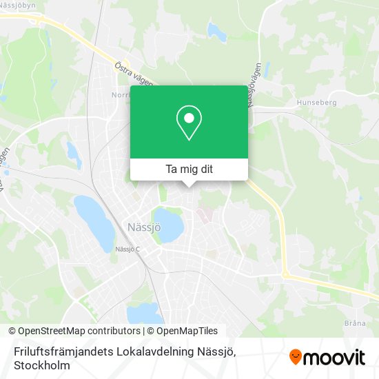 Friluftsfrämjandets Lokalavdelning Nässjö karta