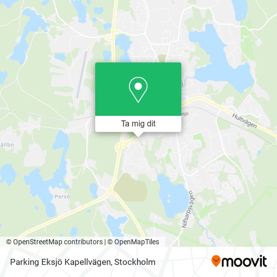 Parking Eksjö Kapellvägen karta