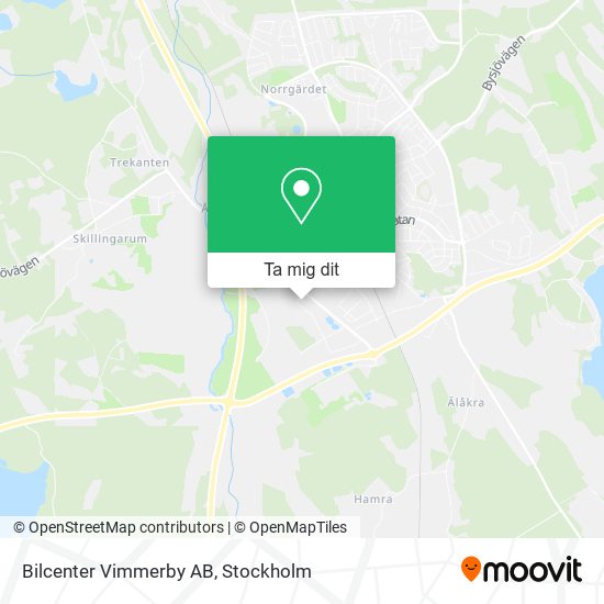Bilcenter Vimmerby AB karta