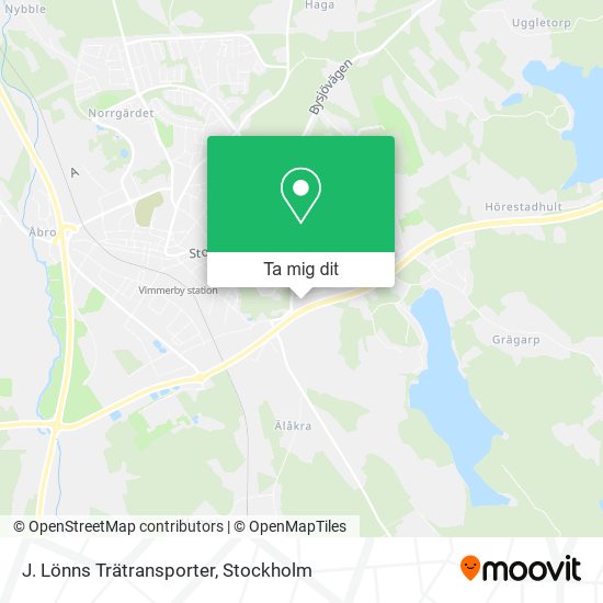 J. Lönns Trätransporter karta