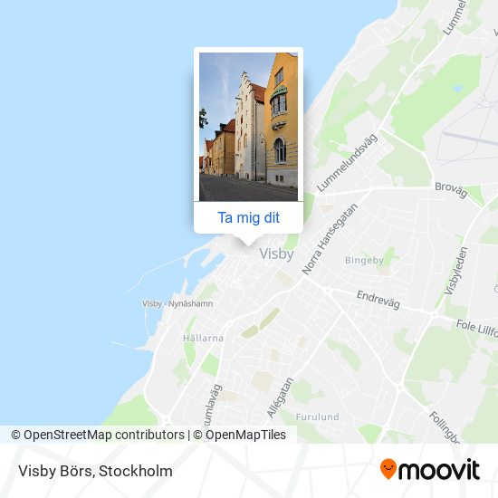 Visby Börs karta