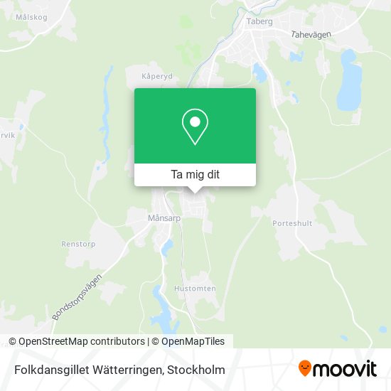 Folkdansgillet Wätterringen karta