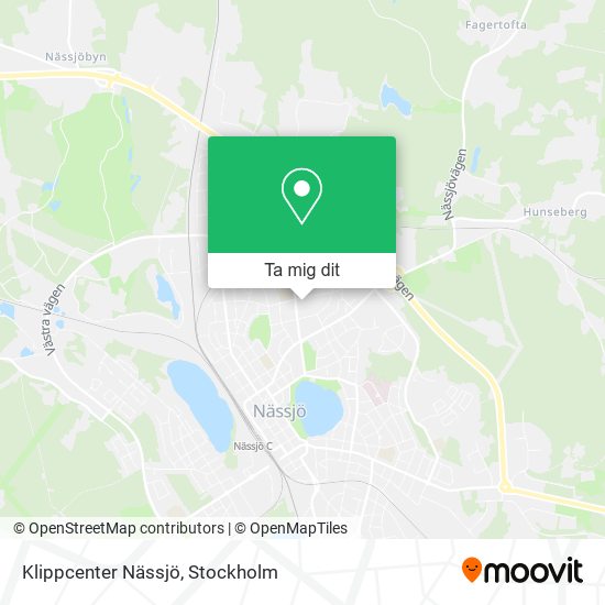 Klippcenter Nässjö karta