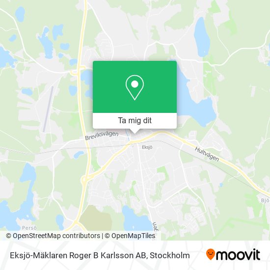 Eksjö-Mäklaren Roger B Karlsson AB karta