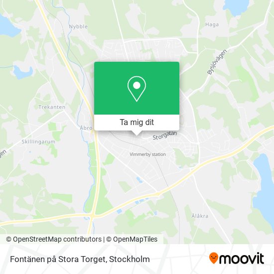 Fontänen på Stora Torget karta