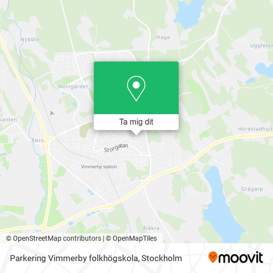Parkering Vimmerby folkhögskola karta