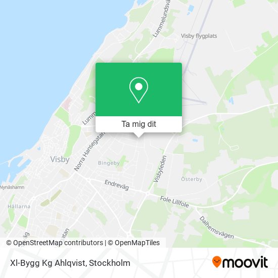 Xl-Bygg Kg Ahlqvist karta