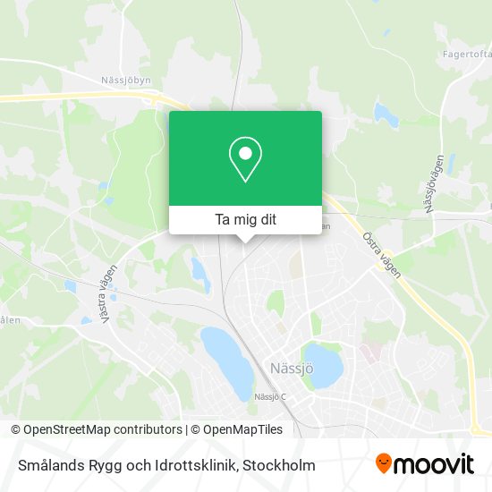 Smålands Rygg och Idrottsklinik karta