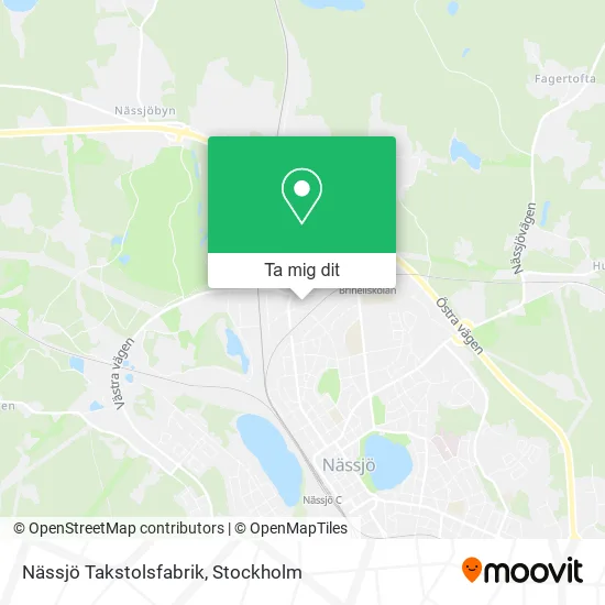 Nässjö Takstolsfabrik karta