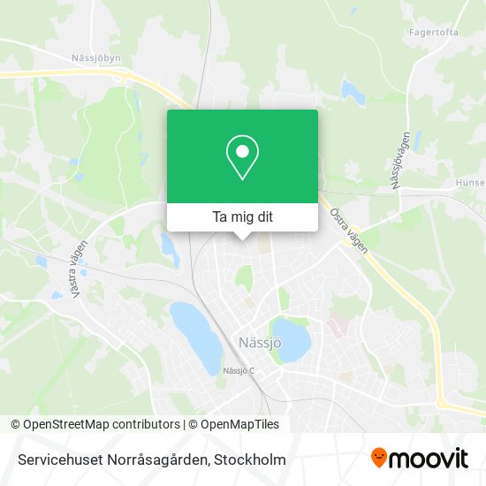 Servicehuset Norråsagården karta