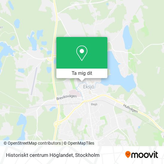 Historiskt centrum Höglandet karta