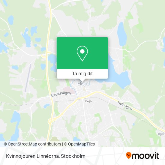 Kvinnojouren Linnéorna karta