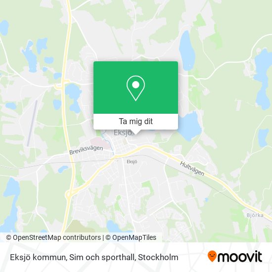 Eksjö kommun, Sim och sporthall karta