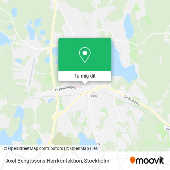 Axel Bengtssons Herrkonfektion karta