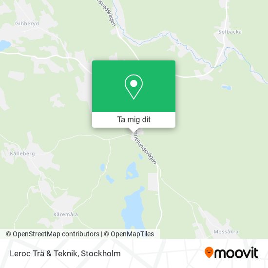Leroc Trä & Teknik karta