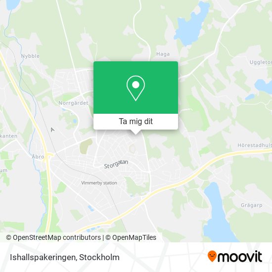 Ishallspakeringen karta