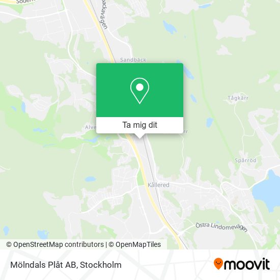 Mölndals Plåt AB karta