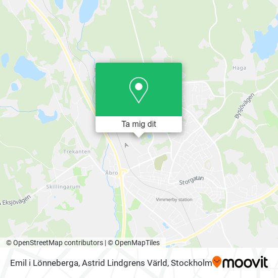 Emil i Lönneberga, Astrid Lindgrens Värld karta