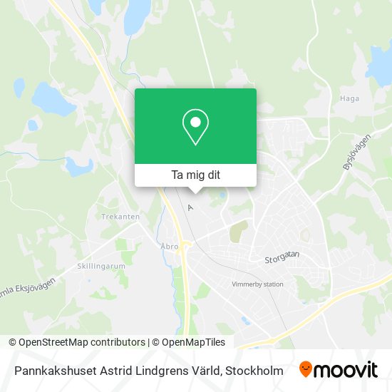 Pannkakshuset Astrid Lindgrens Värld karta