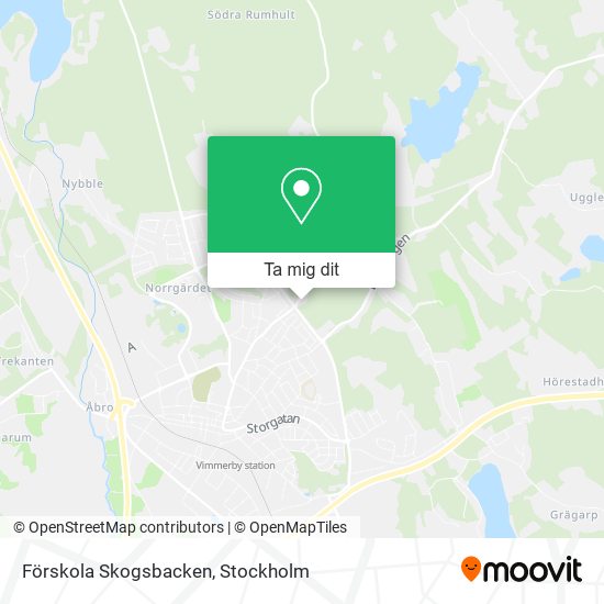 Förskola Skogsbacken karta