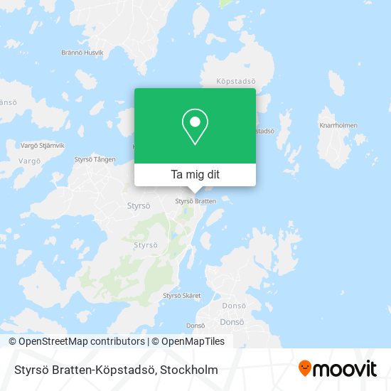Styrsö Bratten-Köpstadsö karta