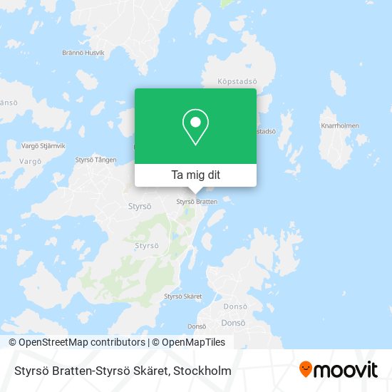 Styrsö Bratten-Styrsö Skäret karta