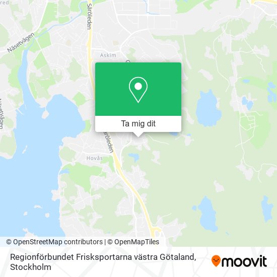 Regionförbundet Frisksportarna västra Götaland karta