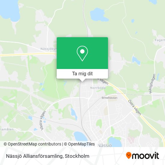Nässjö Alliansförsamling karta
