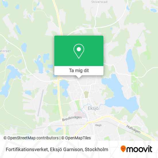 Fortifikationsverket, Eksjö Garnison karta