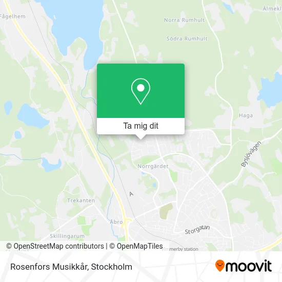 Rosenfors Musikkår karta