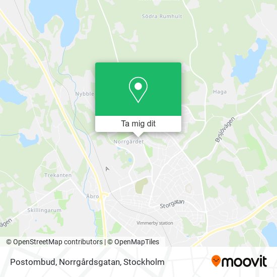 Postombud, Norrgårdsgatan karta