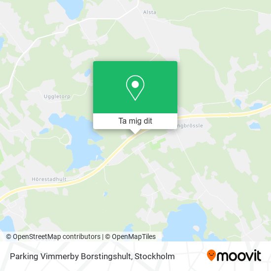 Parking Vimmerby Borstingshult karta