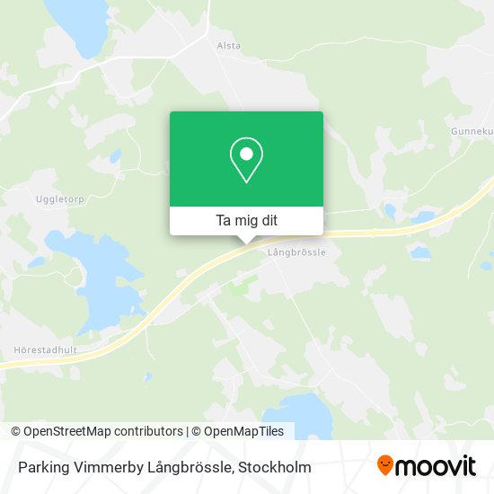 Parking Vimmerby Långbrössle karta