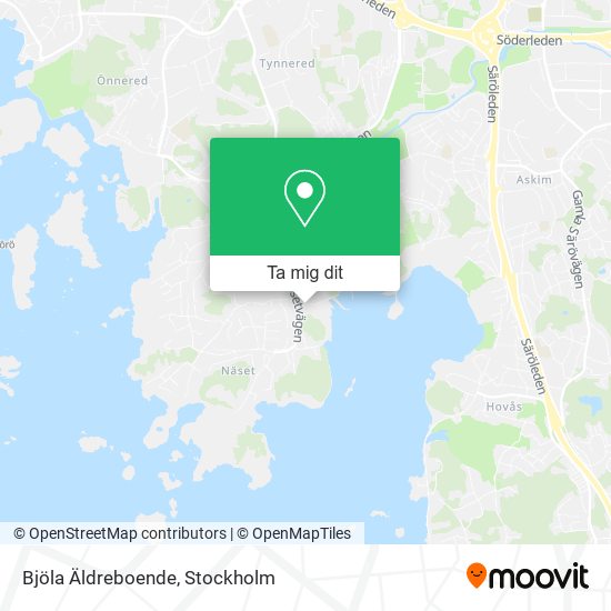 Bjöla Äldreboende karta