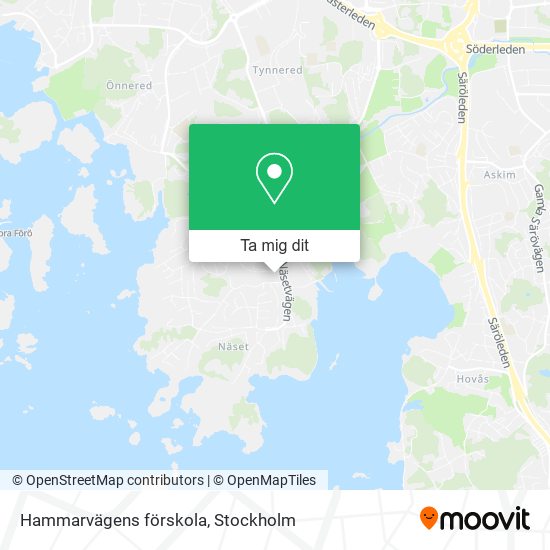 Hammarvägens förskola karta