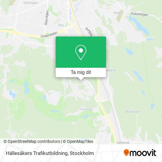 Hällesåkers Trafikutbildning karta