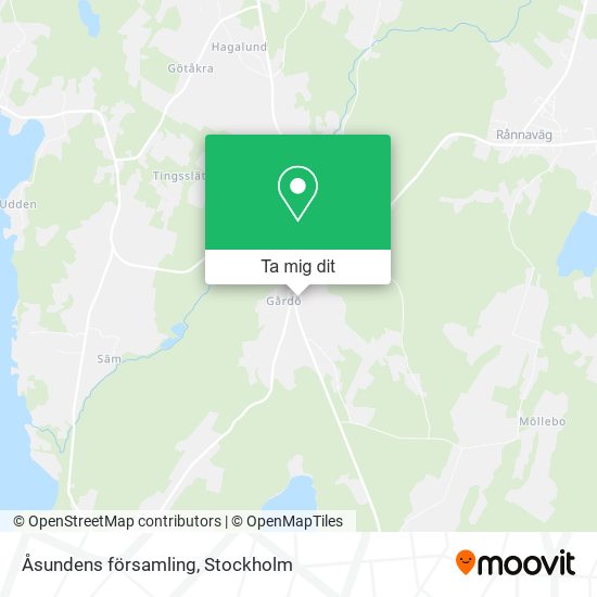 Åsundens församling karta
