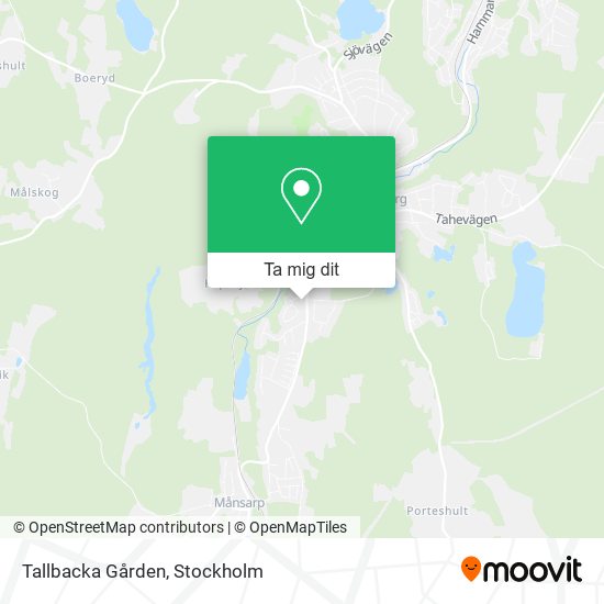 Tallbacka Gården karta