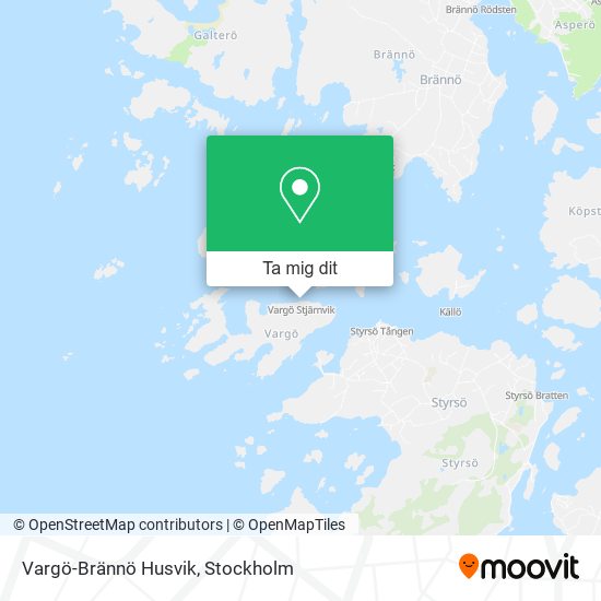 Vargö-Brännö Husvik karta