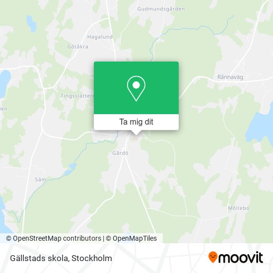 Gällstads skola karta