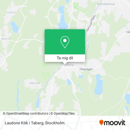 Laudons Kök i Taberg karta