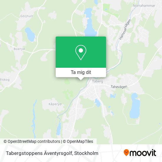 Tabergstoppens Äventyrsgolf karta